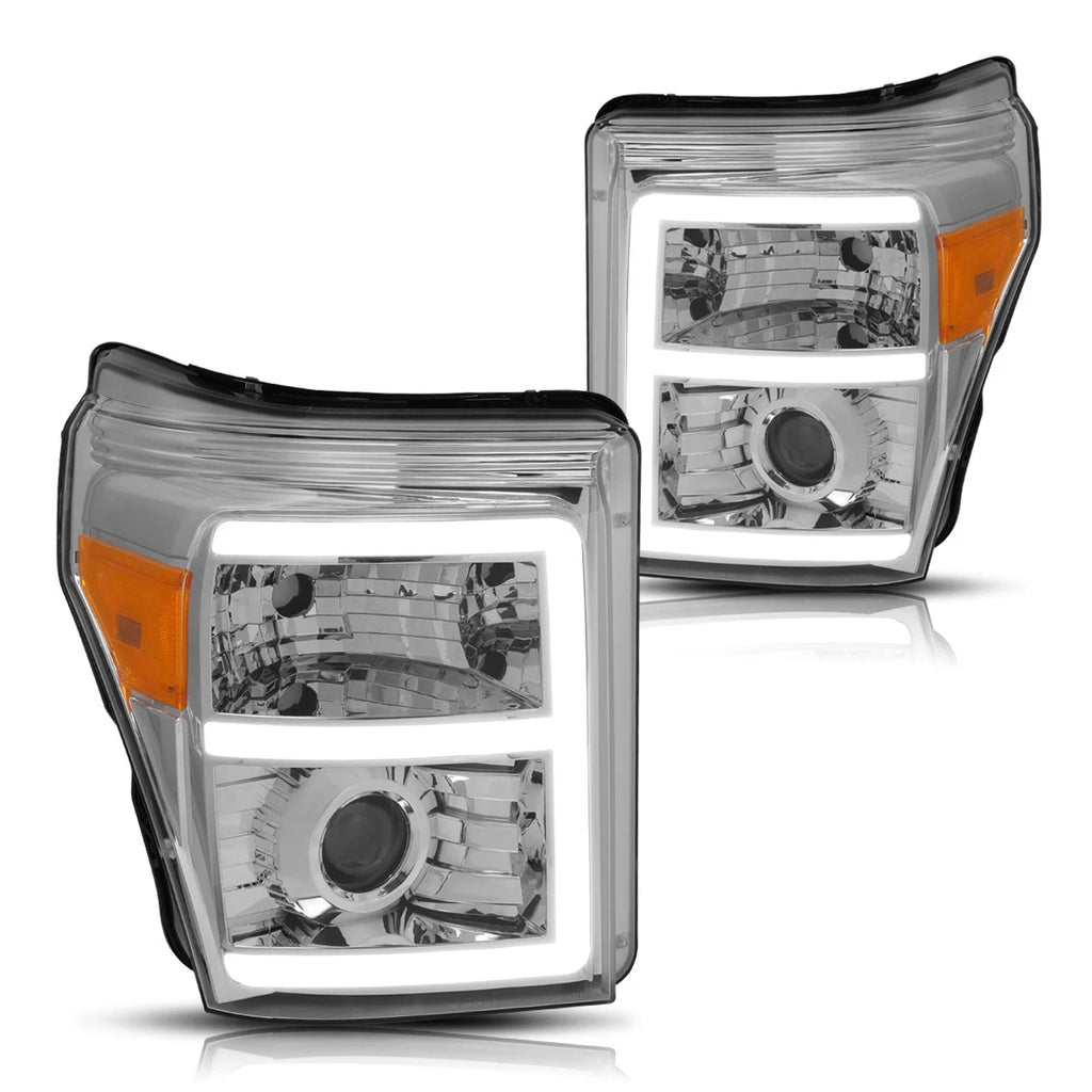 3D LED E-Bar DRL Projector Headlight for Ford Super Duty (2011–2016)