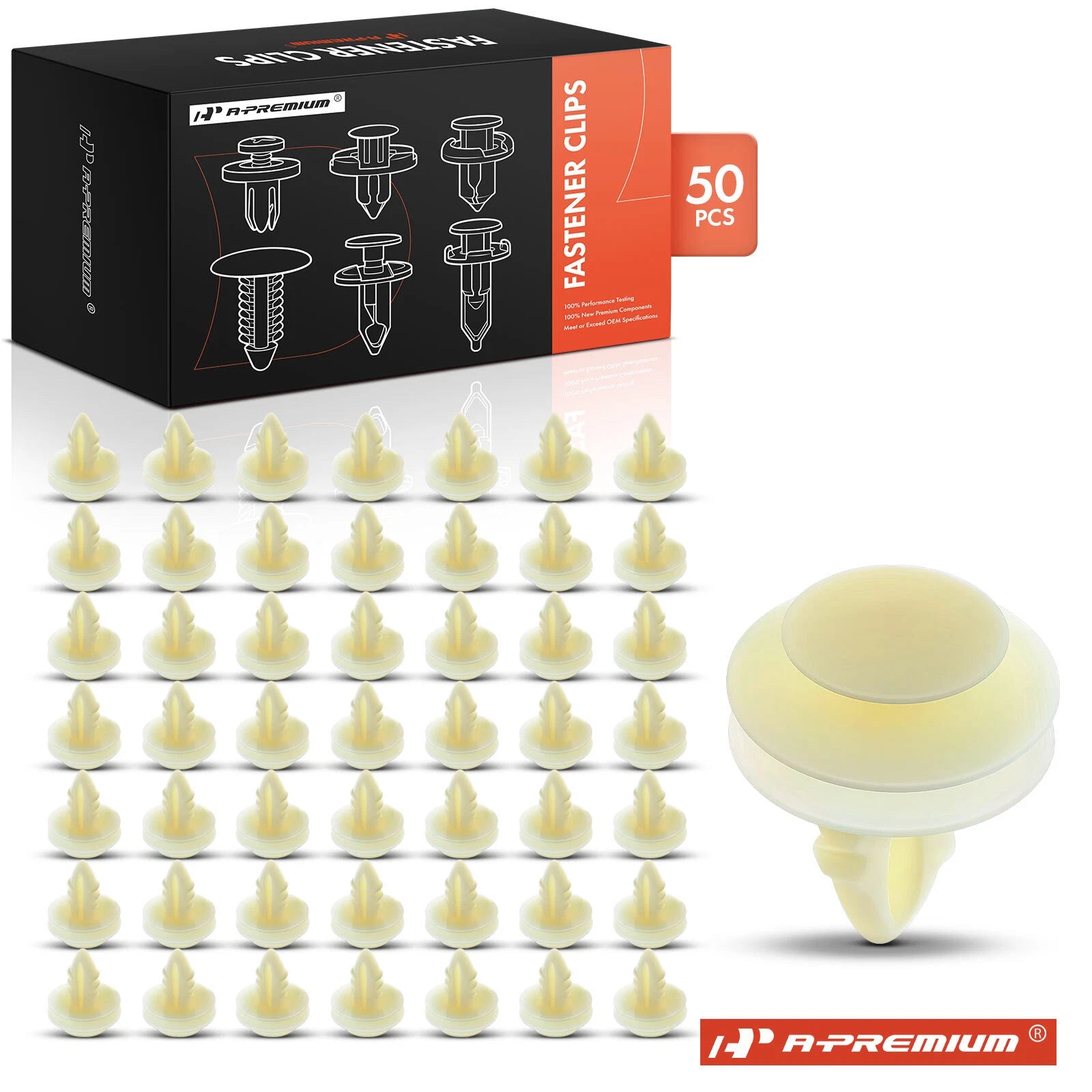 50Pcs Nylon Door Panel Retainers Clips for Ford 