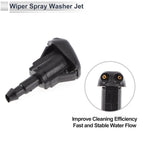 Washer Nozzle Set of 2 w/ Hose Connector for Toyota  No. 85381AA010