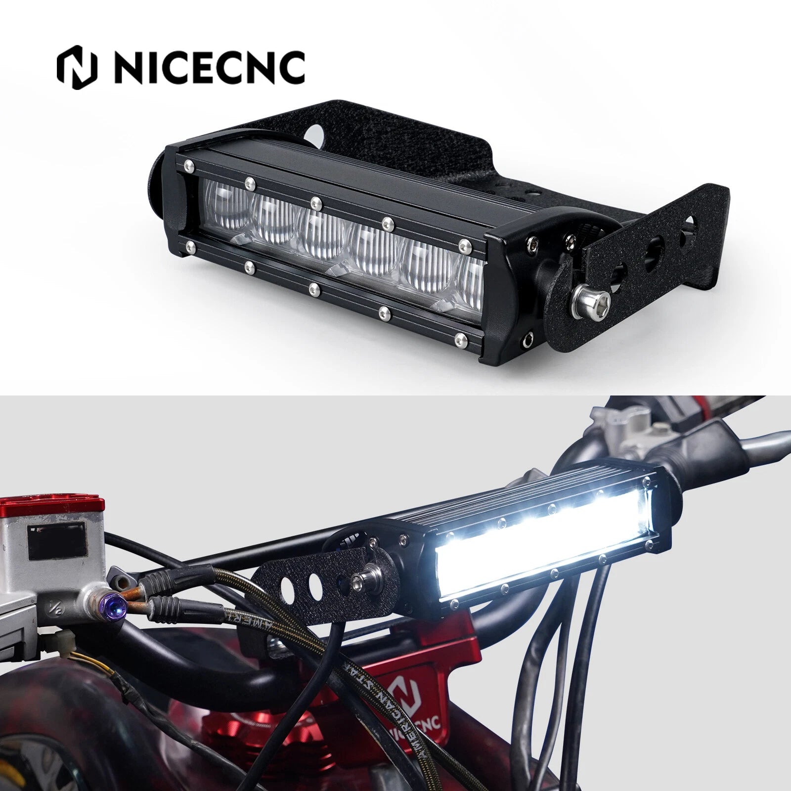 LED Front Headlight with Bracket for Yamaha Banshee 350 Blaster 200