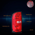 Left Side Red/Clear Lens Tail Brake Light for Chevy Colorado (2015–2022)