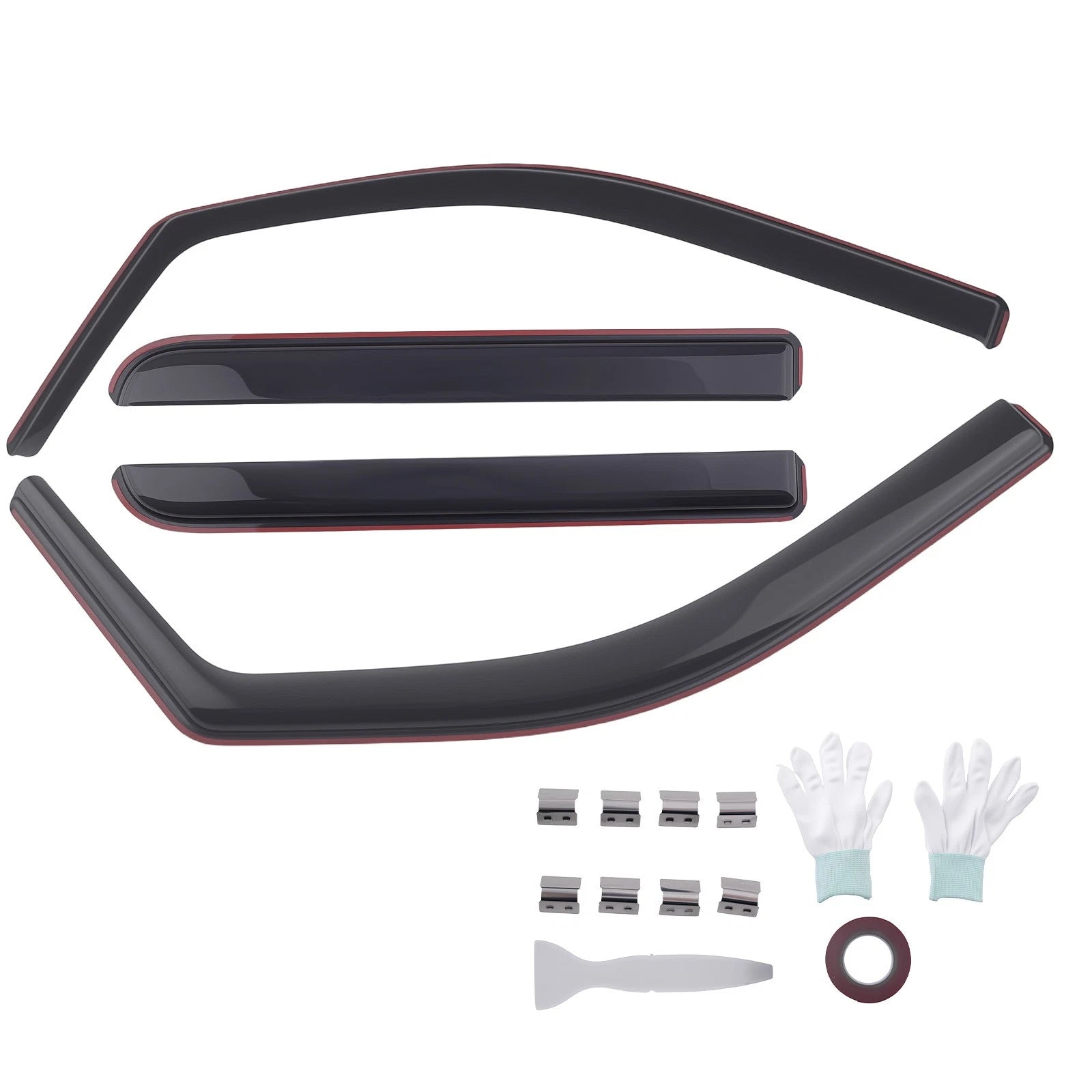 Set of 4 Side Window Guards for Ford F150 (2009–2014) Wind Deflectors