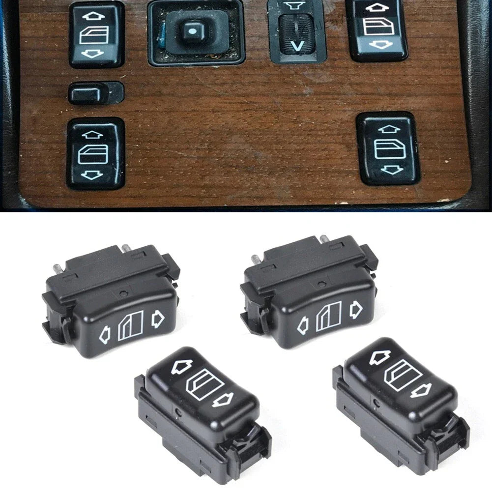 Console Power Glass Switch 4x for Mercedes W126 W201
