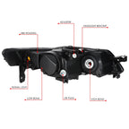 Left Driver Side Projector HID Headlight Assembly for Acura TL (2004–2005)