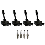 Set of 4 Ignition Coils & Platinum Spark Plugs for Lexus GS300 NX200t (2015–2019)