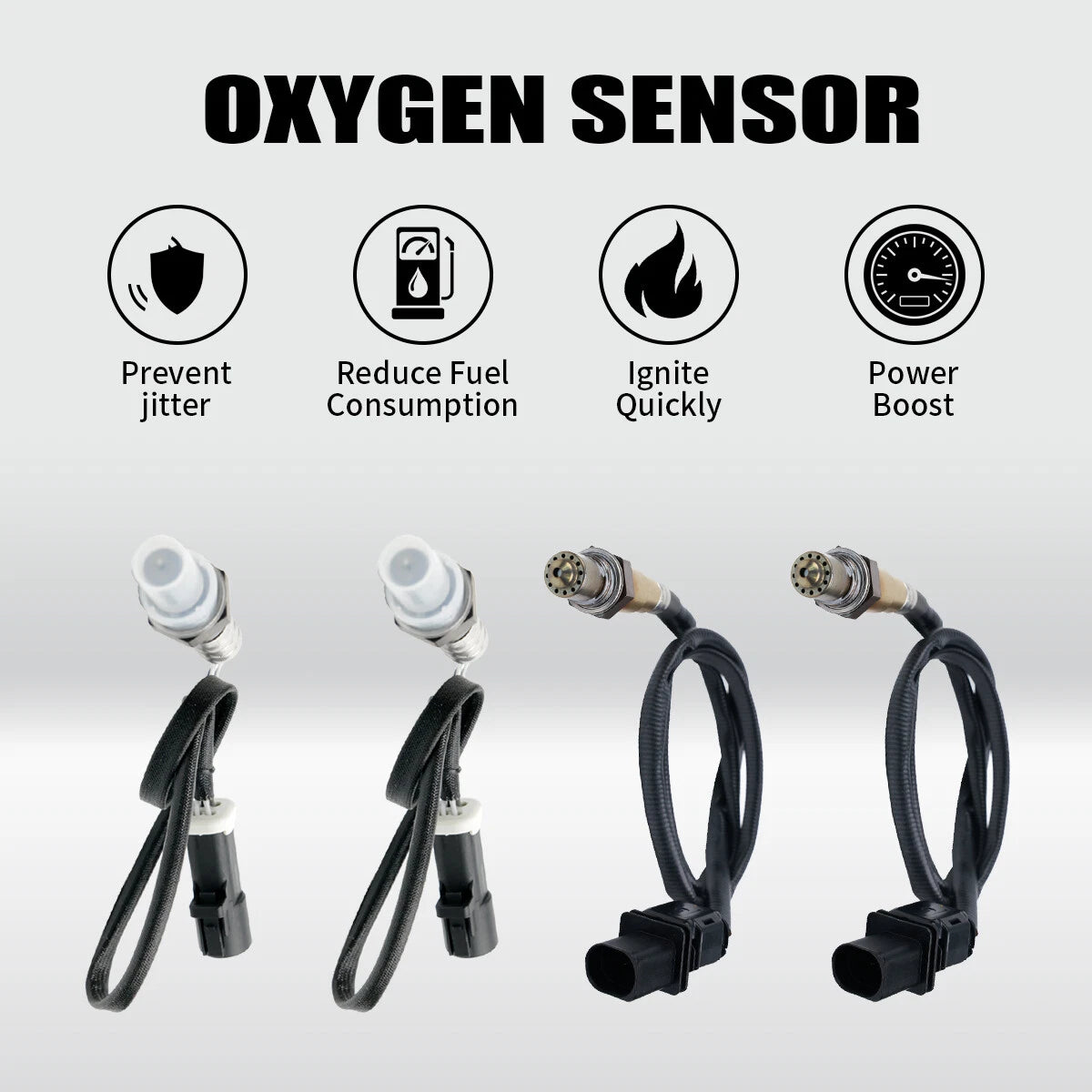 Set of 4 Oxygen Sensors for Ford E-150 E-250 (2009–2014) 4.6L 5.4L
