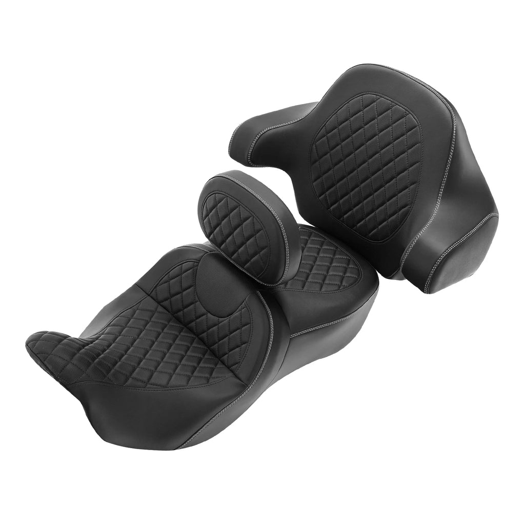 Driver Passenger Seat & Backrest for Harley Touring Tri Street Glide (2014–2023)