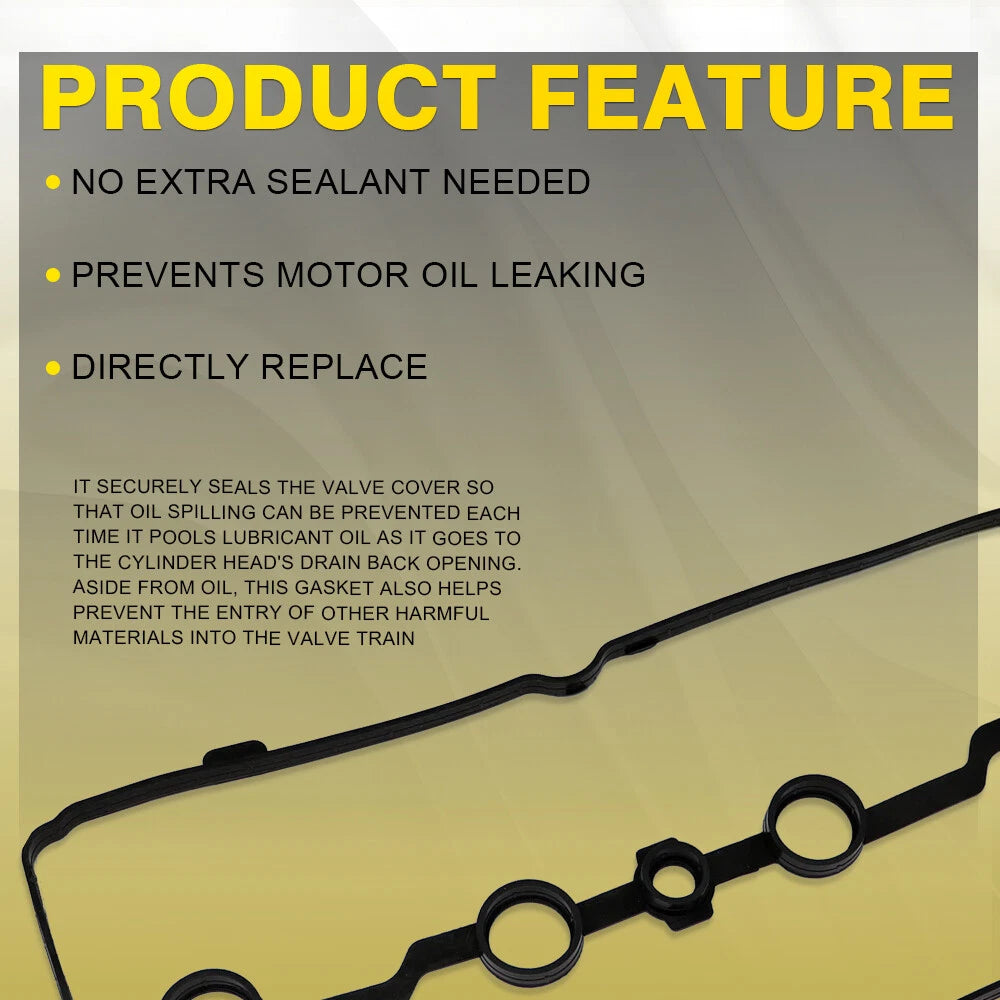 Set of 3 Valve Cover Gaskets for Nissan Versa (2007–2011)
