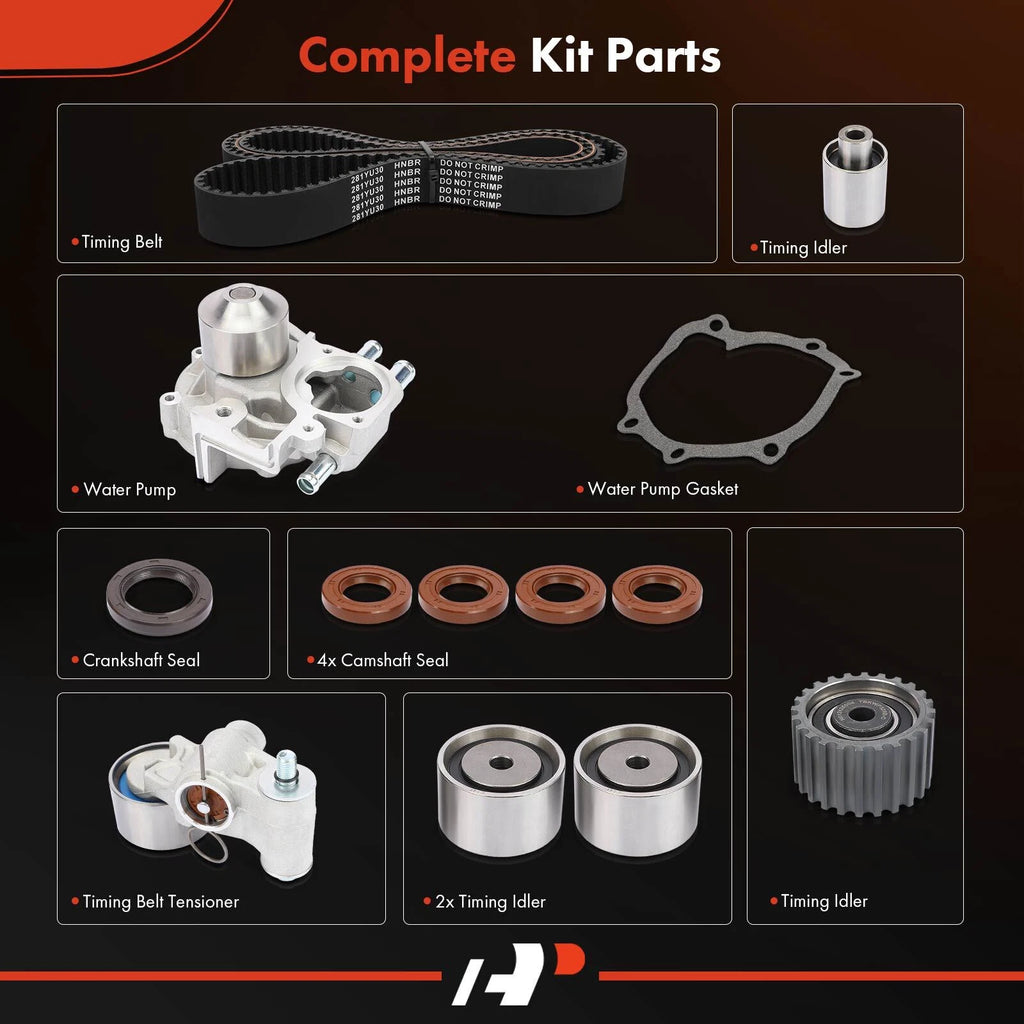 12x Timing Belt and Water Pump Kit for Subaru Impreza (2003–2004)