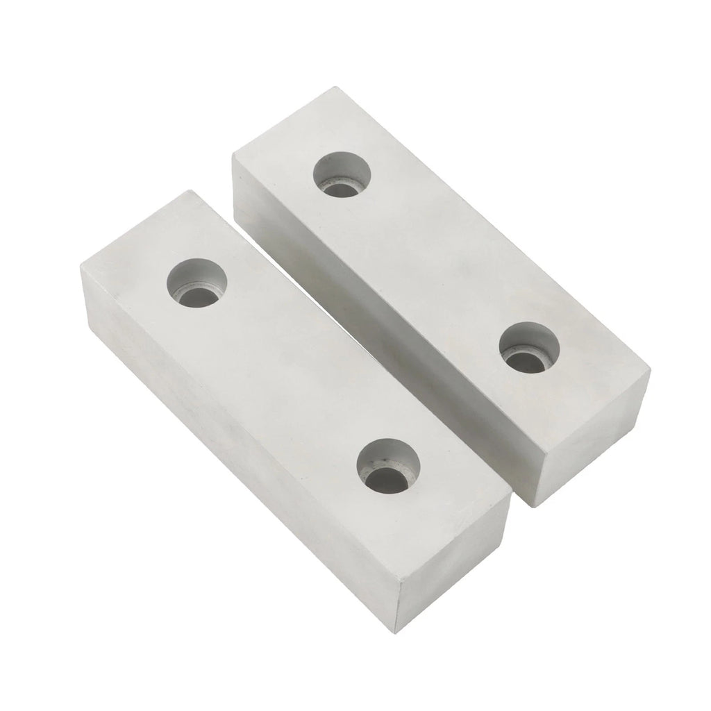 Set of 2 Reversible Aluminium Vise Jaws for 8" Vise