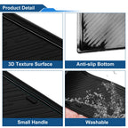 19 Pcs Non-Slip Mat for Ford Ranger (2023–2025) PVC Black