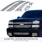 Stainless Chrome Billet Grille Insert for Chevy Silverado 1500 (2003-2006)