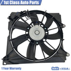 Left Auxiliary Radiator Cooling Fan Assembly for Acura TLX (2015–2020)