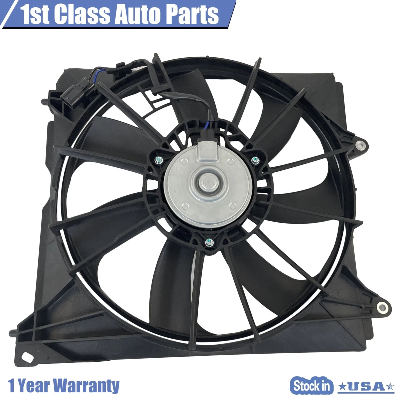 Left Auxiliary Radiator Cooling Fan Assembly for Acura TLX (2015–2020)