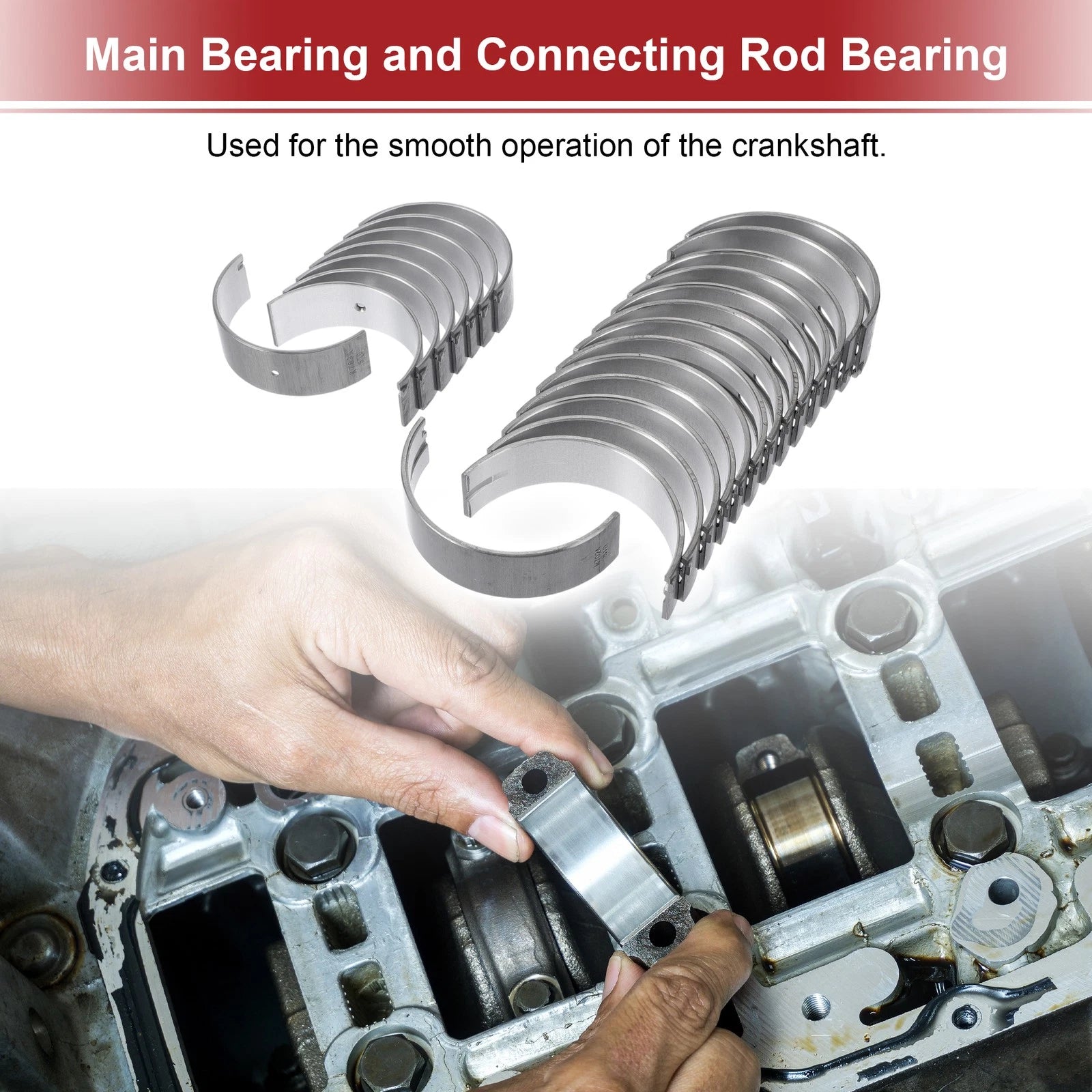 Main Bearing and Connecting Rod Bearing Kit for Toyota Land Cruiser (2002–2010)
