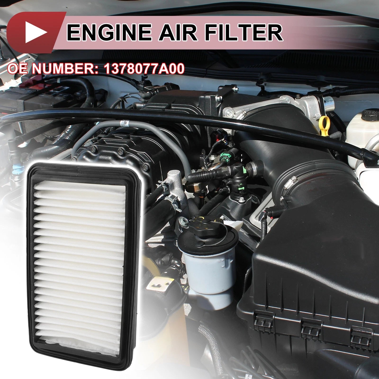 Car Engine Air Filter No. 1378077A00 for Suzuki Carry Every Jimny (DA32T)