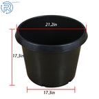 Set of 5 Black 20 Gallon Nursery Containers for Plants