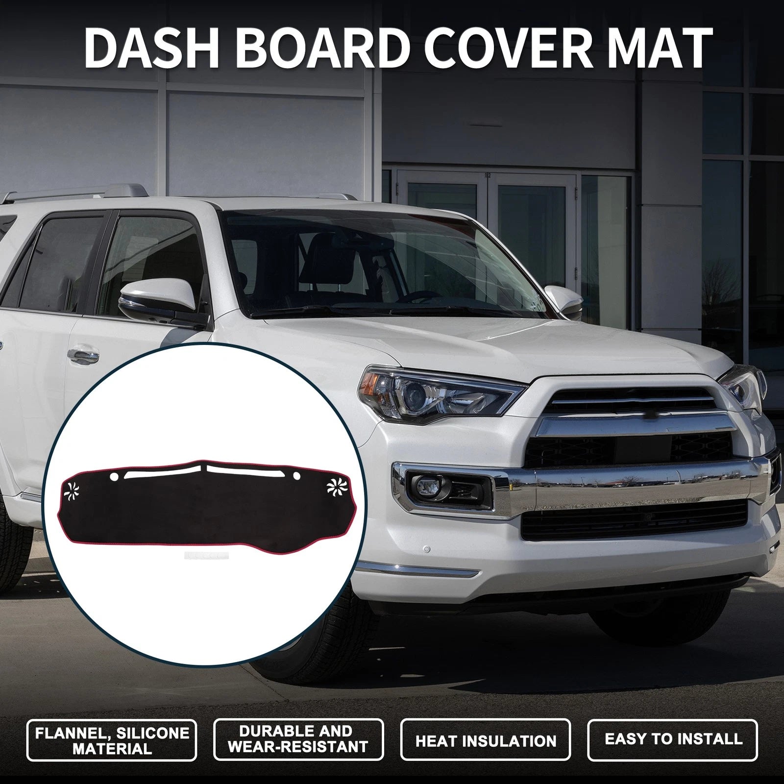 Set of 1 Dashboard Dash Cover Mat for Mazda Flair Crossover 