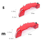 4 x Red Disc Brake Caliper Covers for Car 16-17" Wheels (2016-2017)