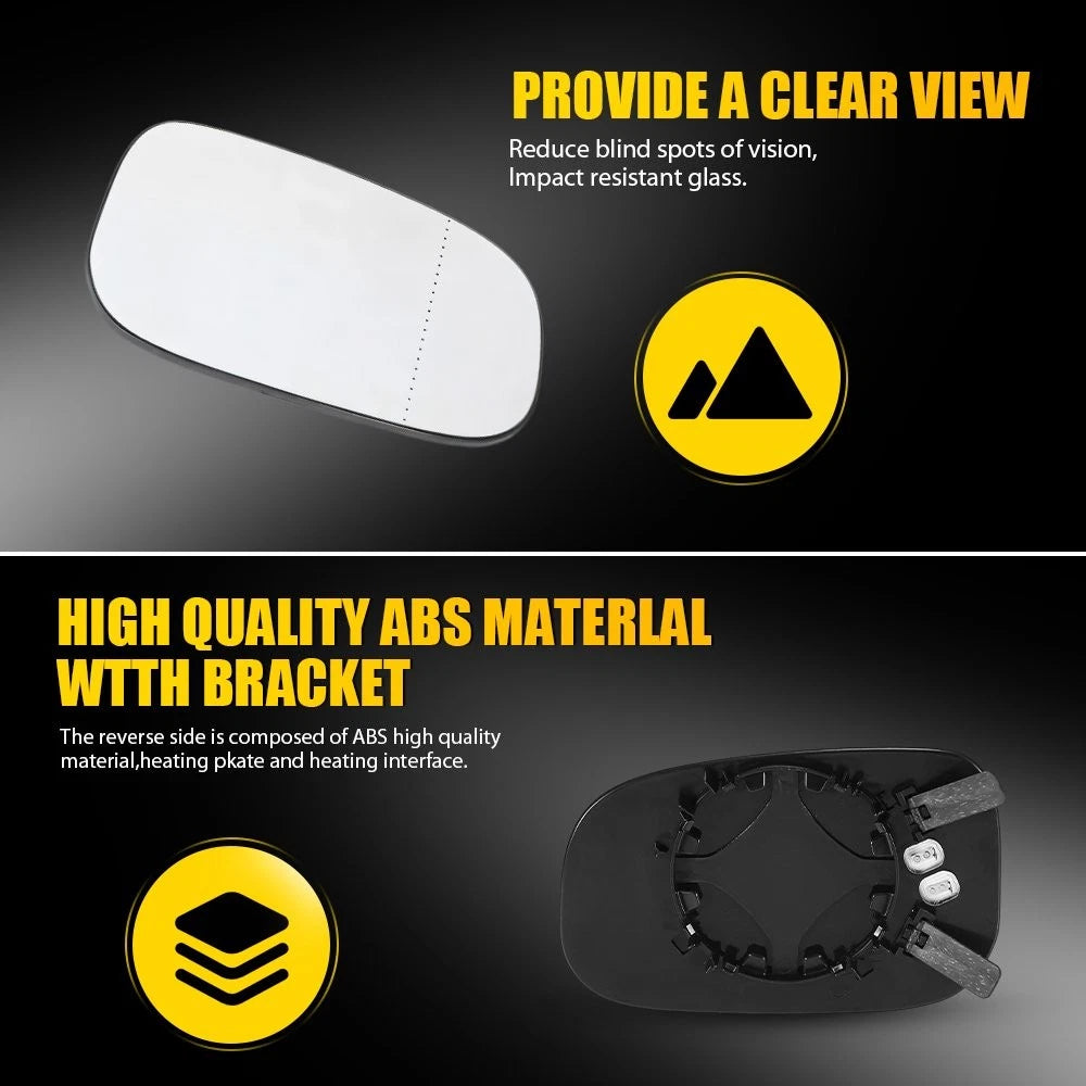 Heated Passenger Mirror Glass for Volvo C30/70 S40/60 V50/70 (2007–2013)