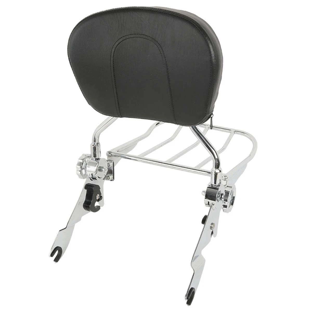 Chrome Sissy Bar Backrest Rack Docking Kit for Harley Touring Glide (2014–2025)