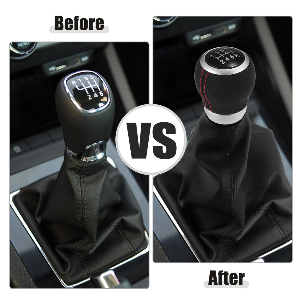 6 Speed Manual Gear Shift Knob for Subaru Impreza WRX STI (2009–2021) Suede Black