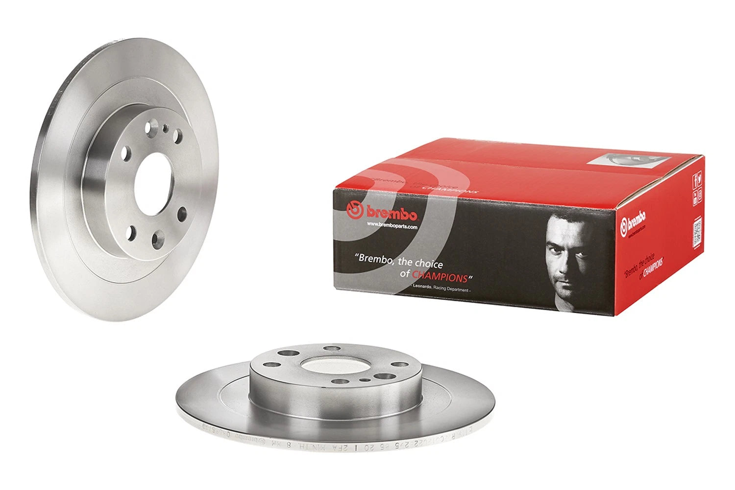 Brembo Brake Disc Rotor Solid 250mm for Ford Mazda Mercury
