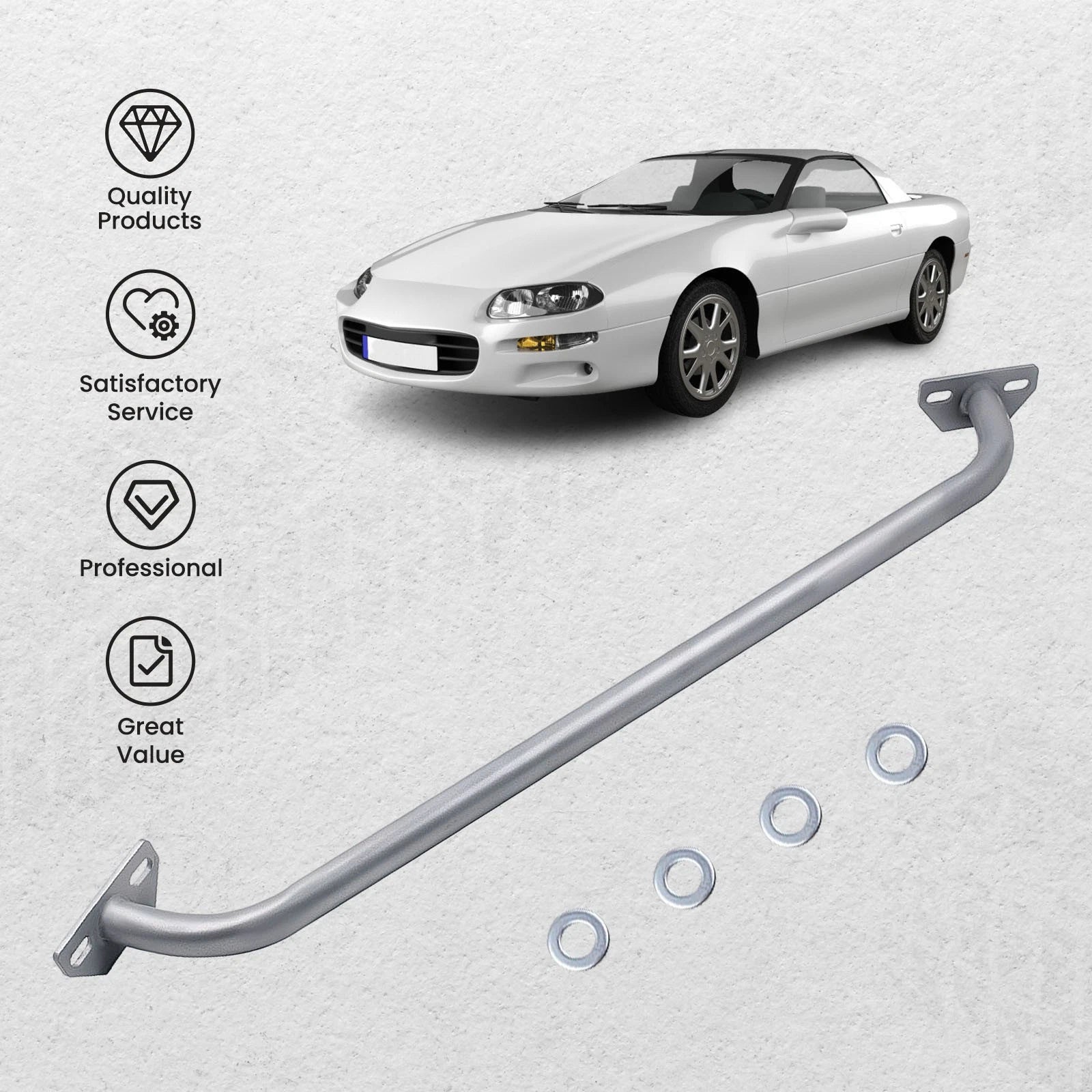Heavy Duty Front Upper Strut Tower Brace for Pontiac Firebird (1993-2002)
