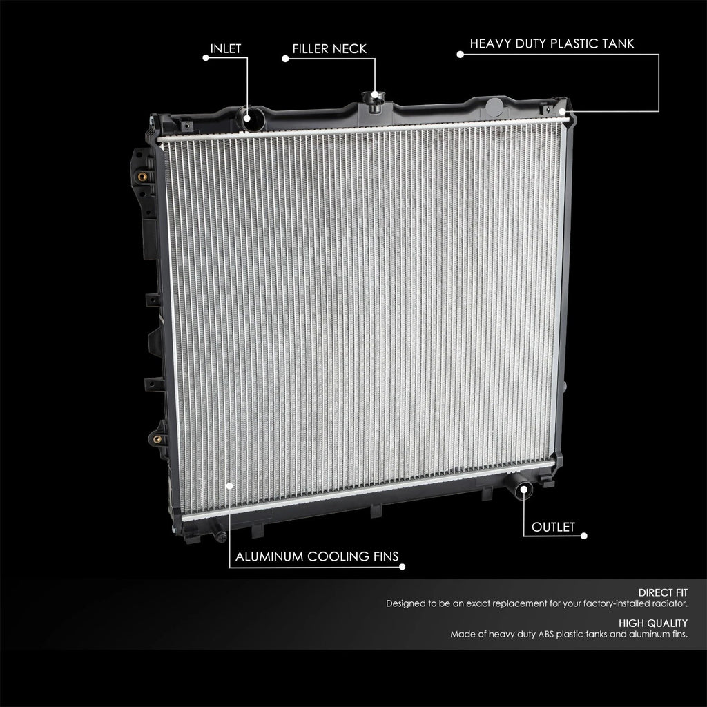 Aluminum Core Cooling Radiator DPI 2992 for Toyota Sequoia Tundra (2007–2009)