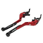 Red Extendable Brake Clutch Levers for Kawasaki Ninja 650R ER6F ER6N (2006-2018)