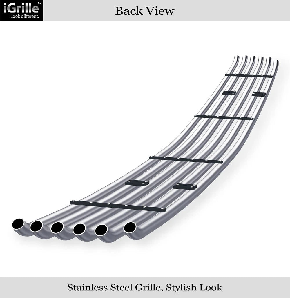 Stainless Silver Tubular Grille for Chevy Silverado 2500/3500 (2007-2010)