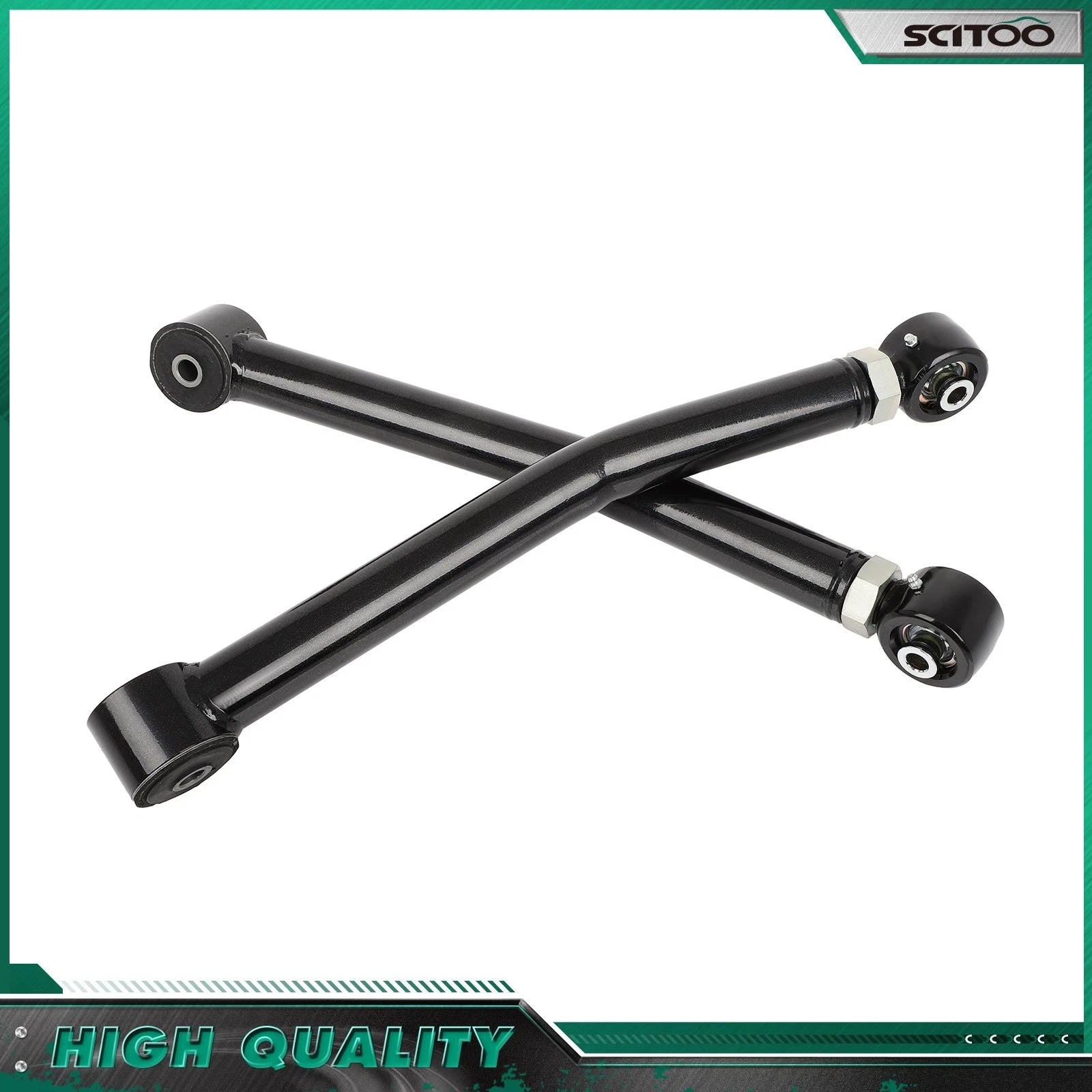 Adjustable Front Lower Control Arm for Jeep Wrangler (2007–2018) Black