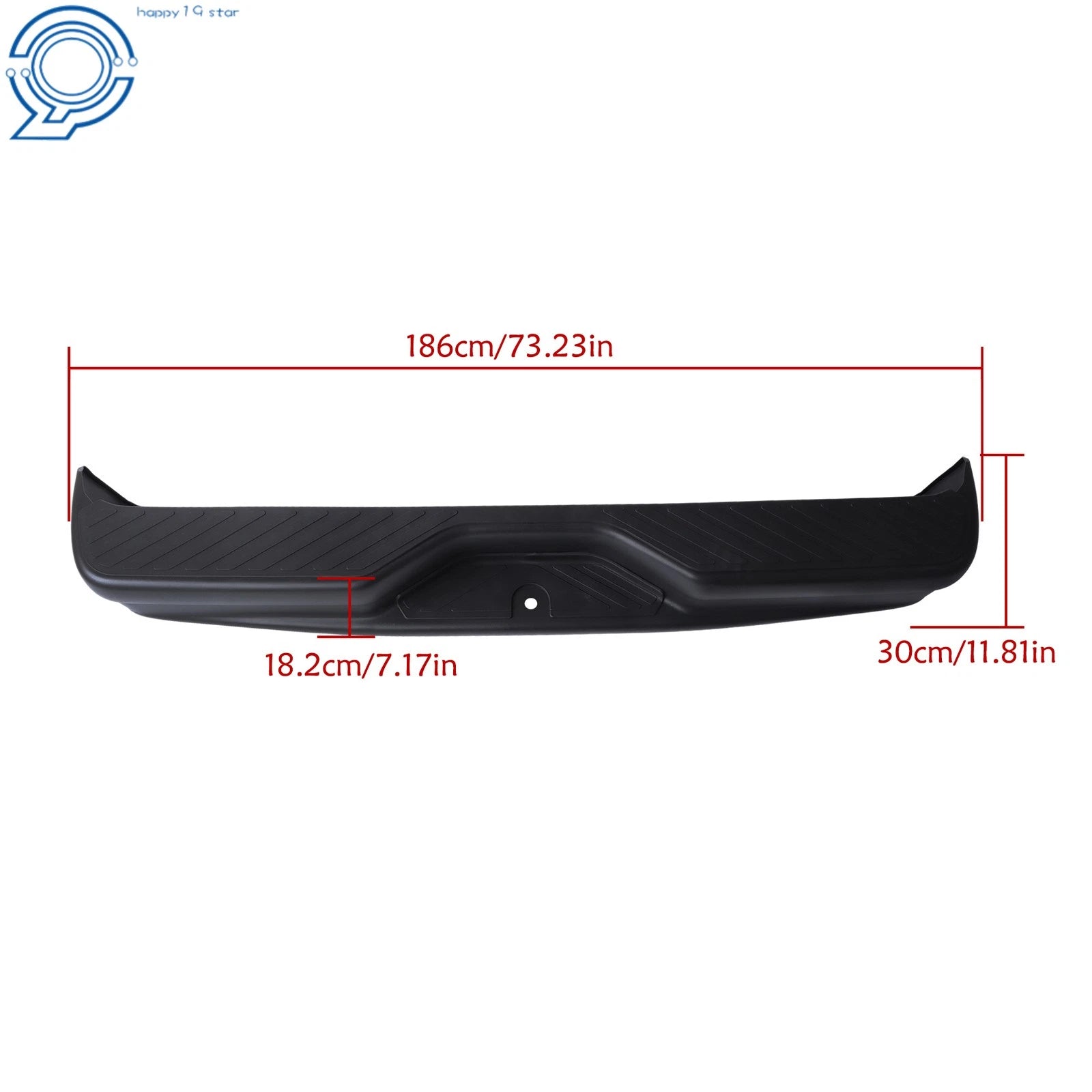 Step Bumper with Top Bottom Pads for Ford E150 E250 E350 (1992-2014)