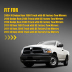 Heated Mirror Glass for Dodge RAM 1500 2500 (2010–2019)