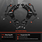 6X Control Arm with Ball Joint, Sway Bar & Tie Rod for Kia Model