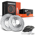 Front Drilled Brake Rotors & Ceramic Pads for Ford F-150 (1997–2003)