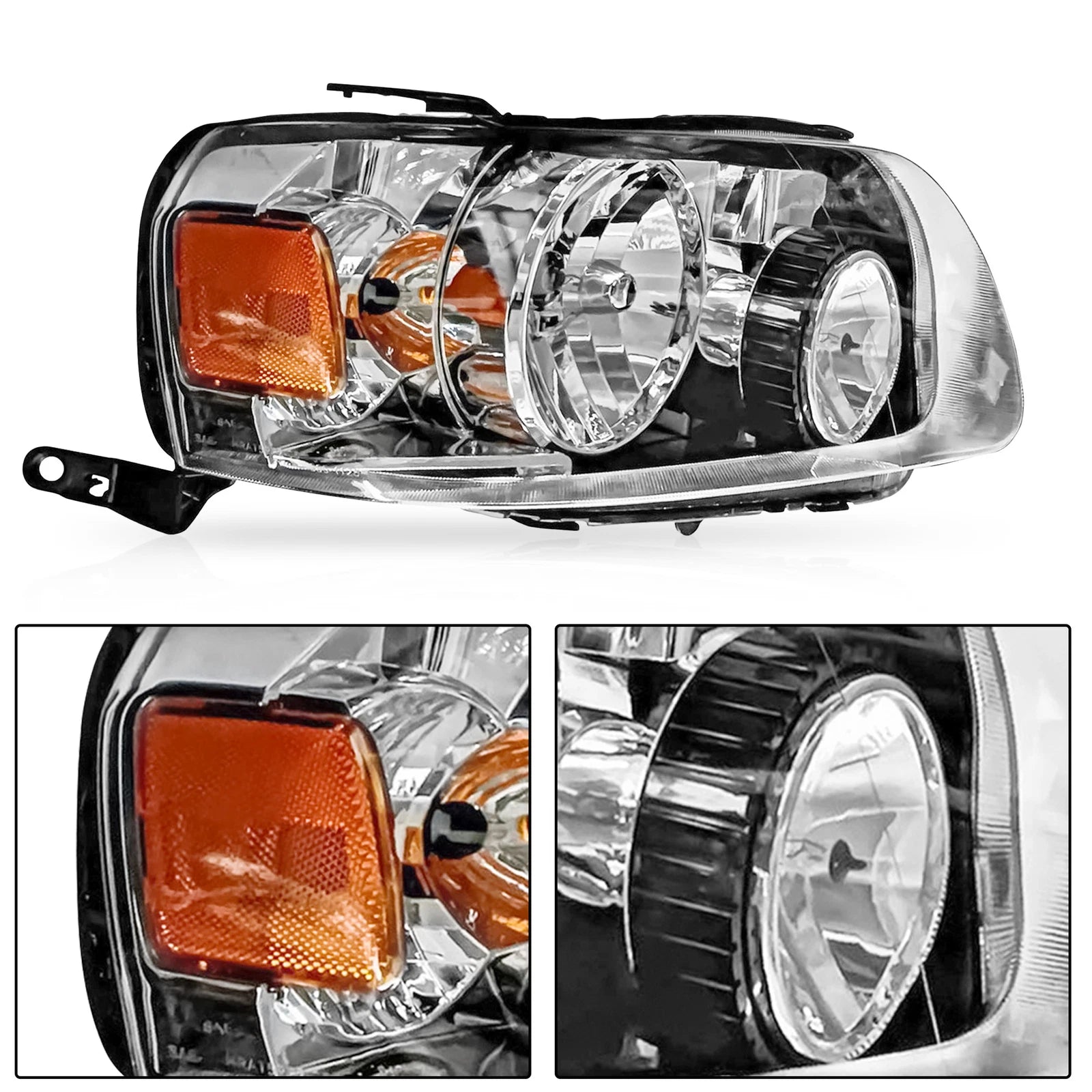 Set of 2 Halogen Headlights for Ford Escape (2005-2007)
