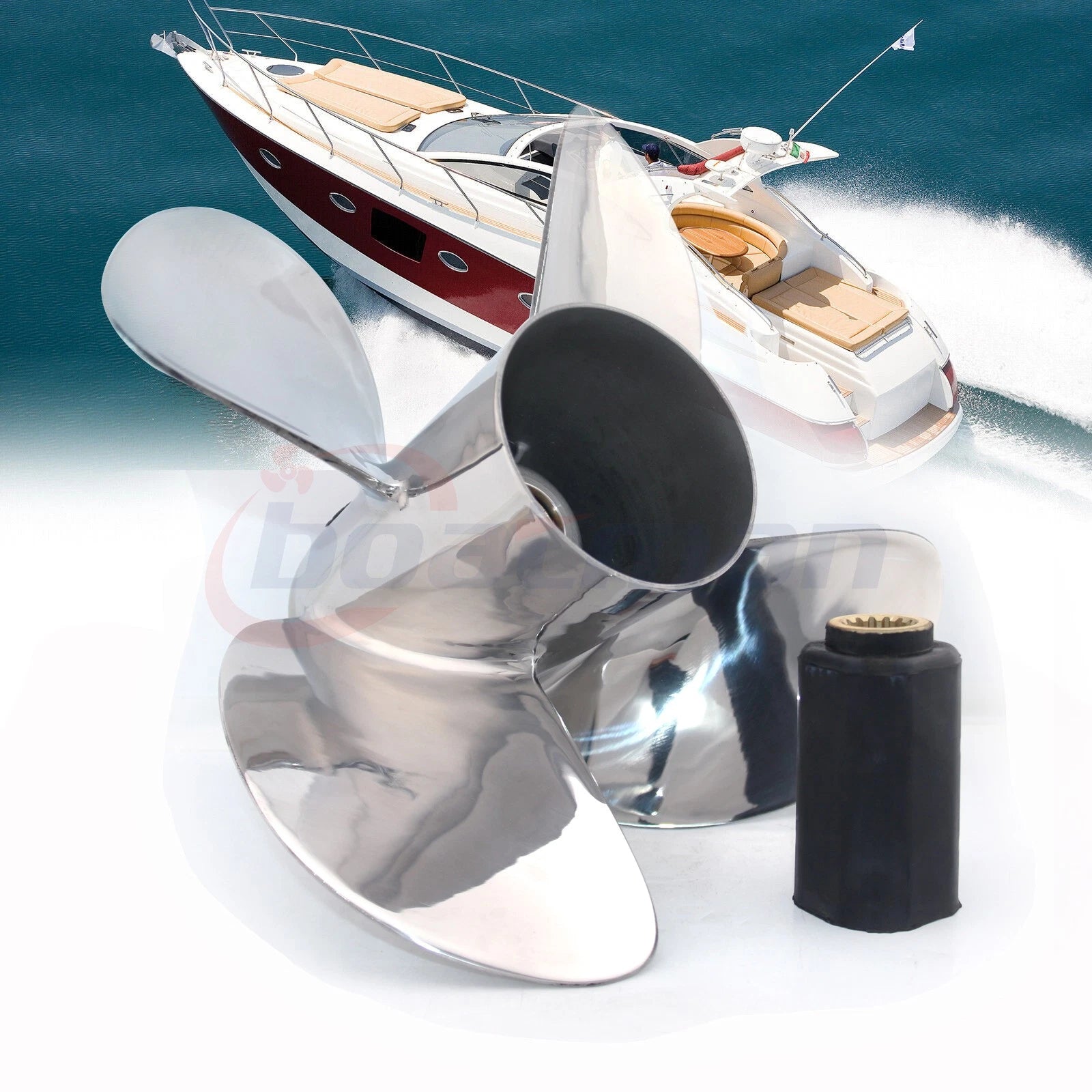 4-Blade Propeller 14x21 for Yamaha Outboard 150-300hp (15 Spline RH)