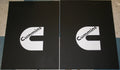 Pair of 18" x 24" Cummins Logo Mud Flaps for Ram Trucks