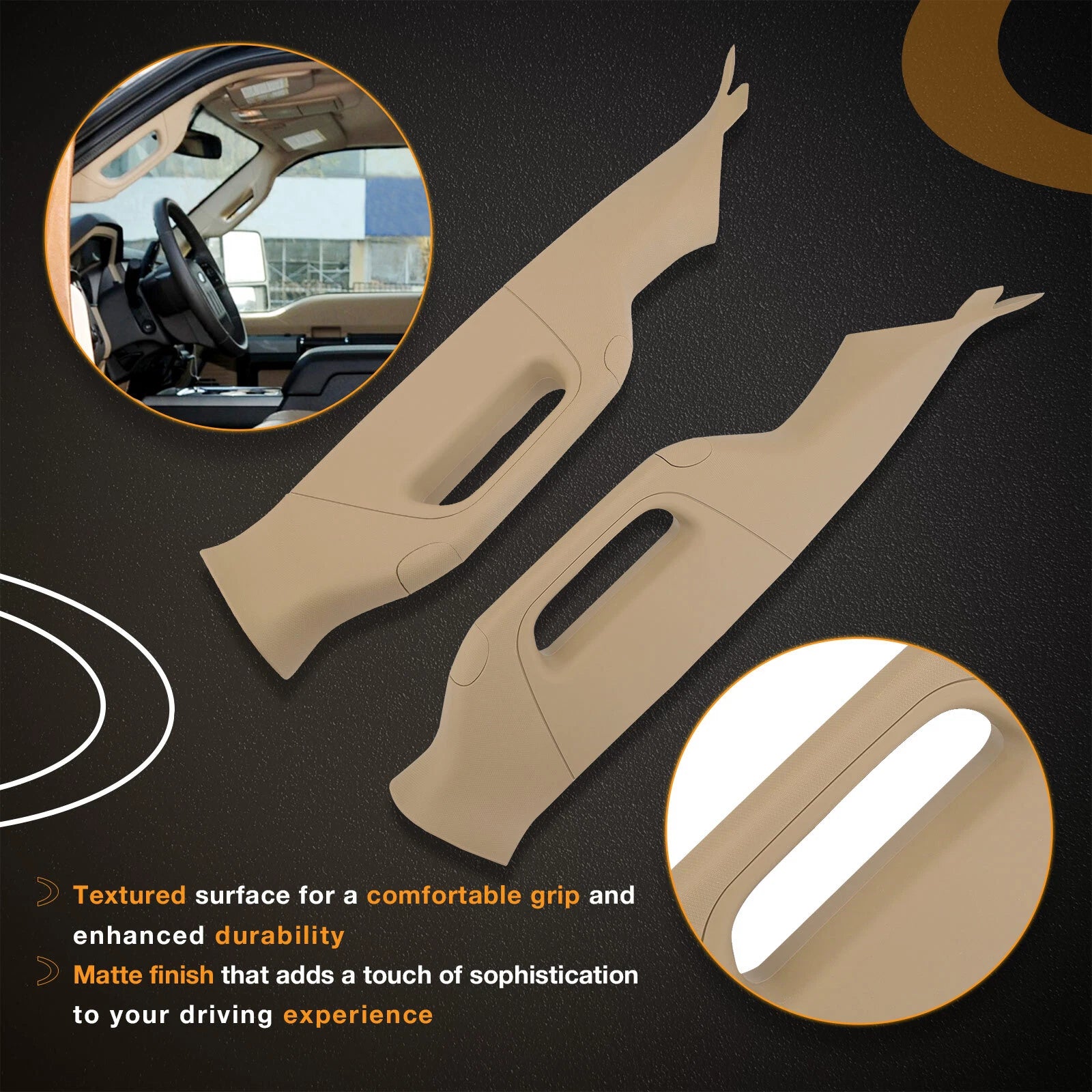 A Pillar Trim Grab Handle for Ford F-250 F-350 F-450 (2011–2016)