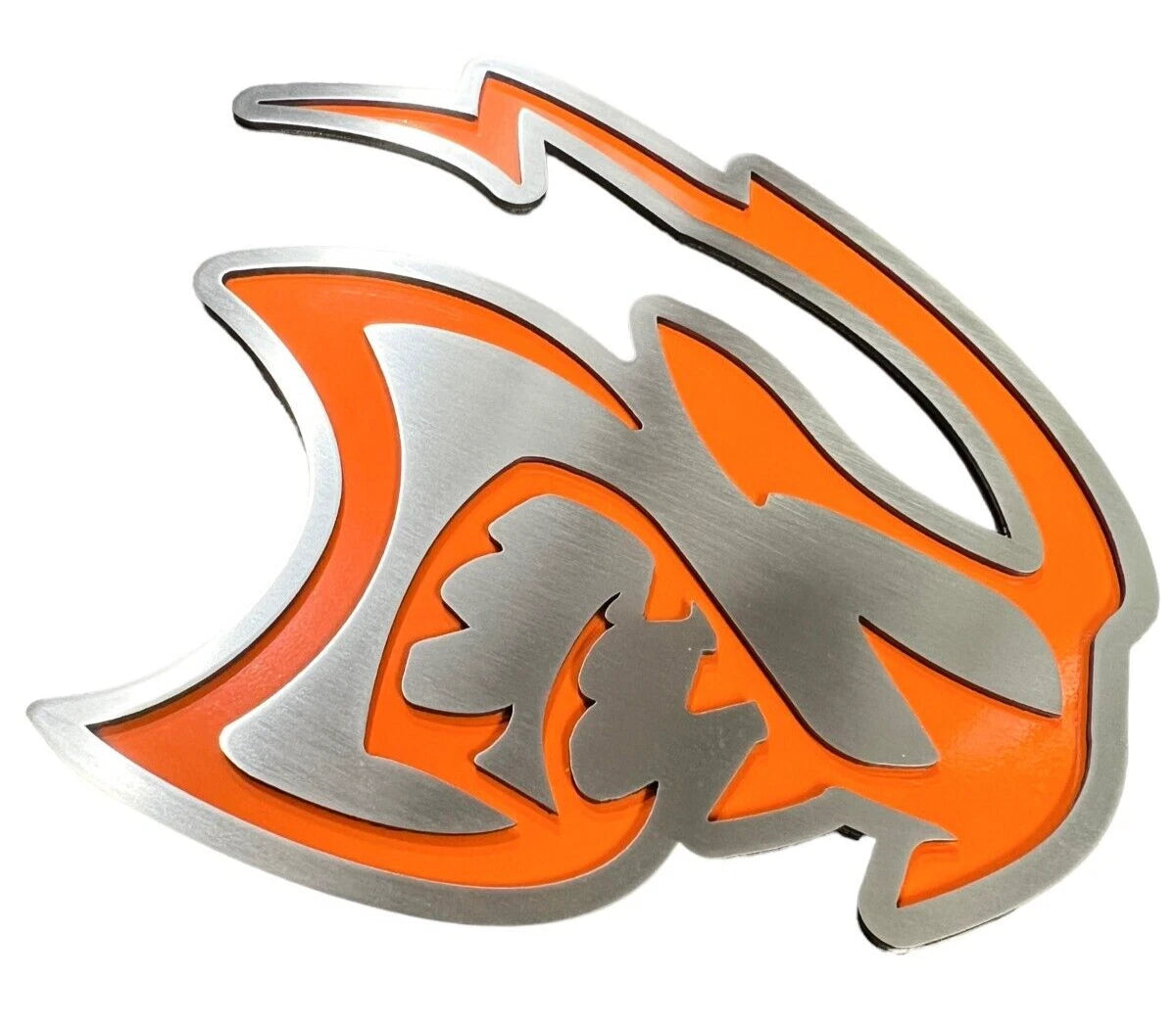 Fender Badge Emblems Orange Hellcat Style Replacement for 2015–2023 Dodge Challenger