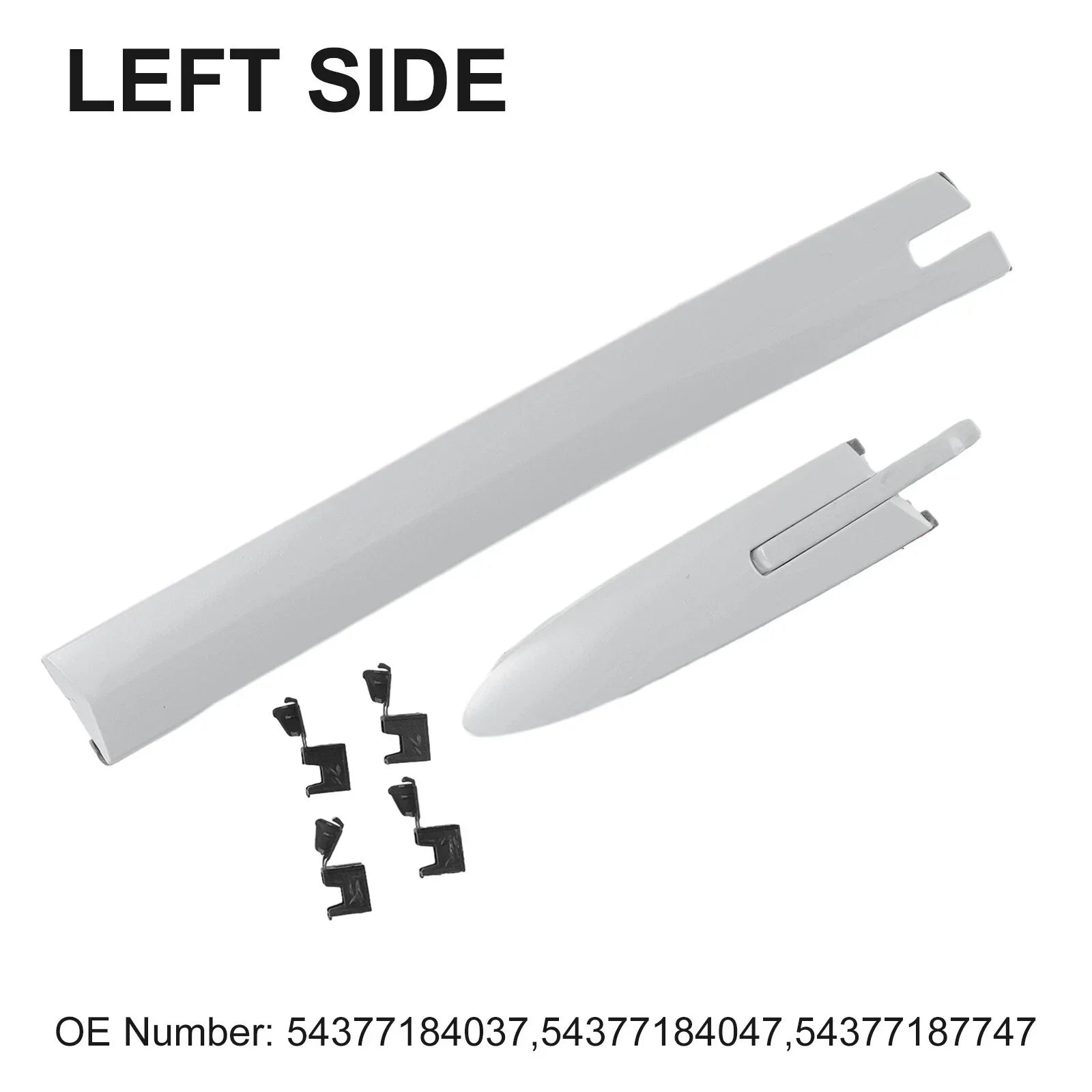 Left Roof Top Hinge Cover with Clips for Convertible