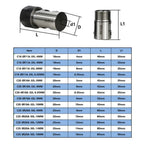 Motor Shaft Collet Set of 4 ER11 ER16 ER20 for Deep Hole Machining
