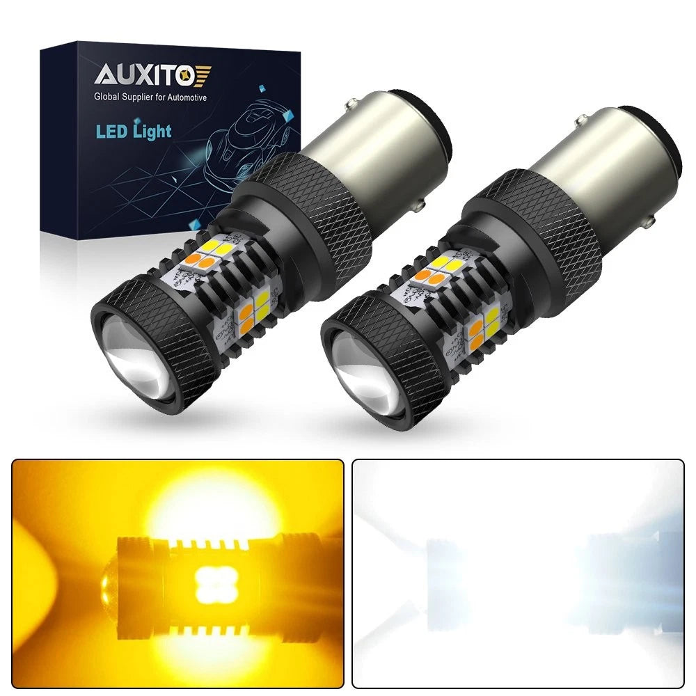 1157 Switchback LED Front Turn Signal Bulbs for Universal Vehicles (2010–2023)