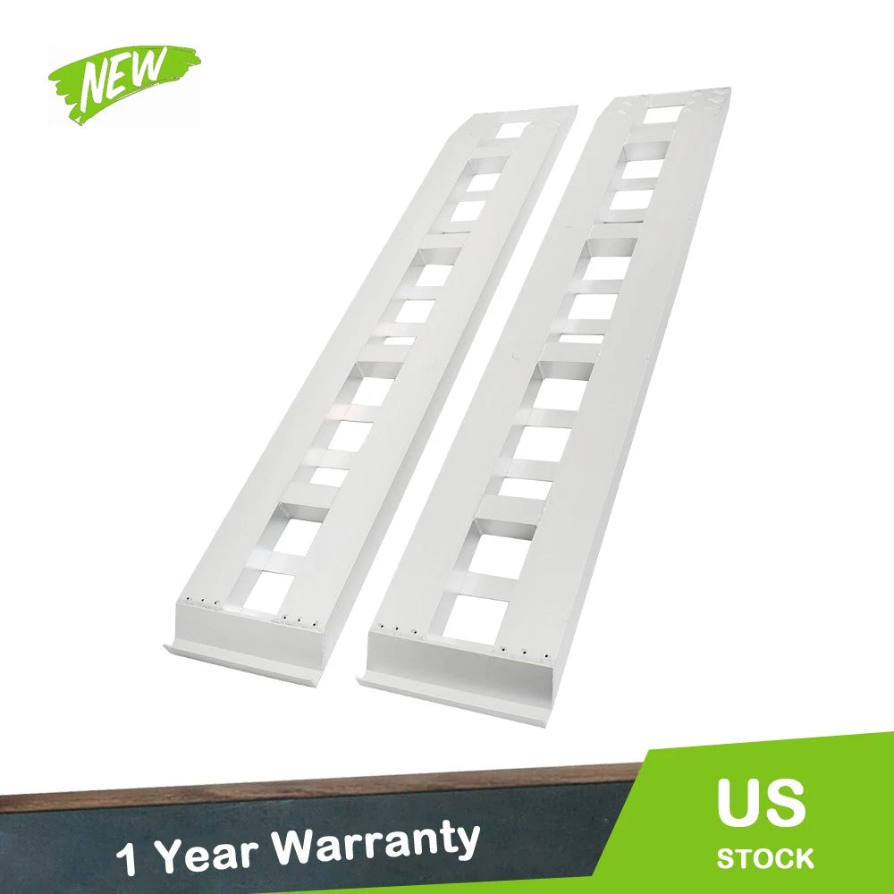 2Pcs Aluminum Trailer Ramps for Truck Car (80" x 15")