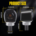 2X Amber LED Turn Indicator Lights for Universal Fit Motorcycle (Year Range)