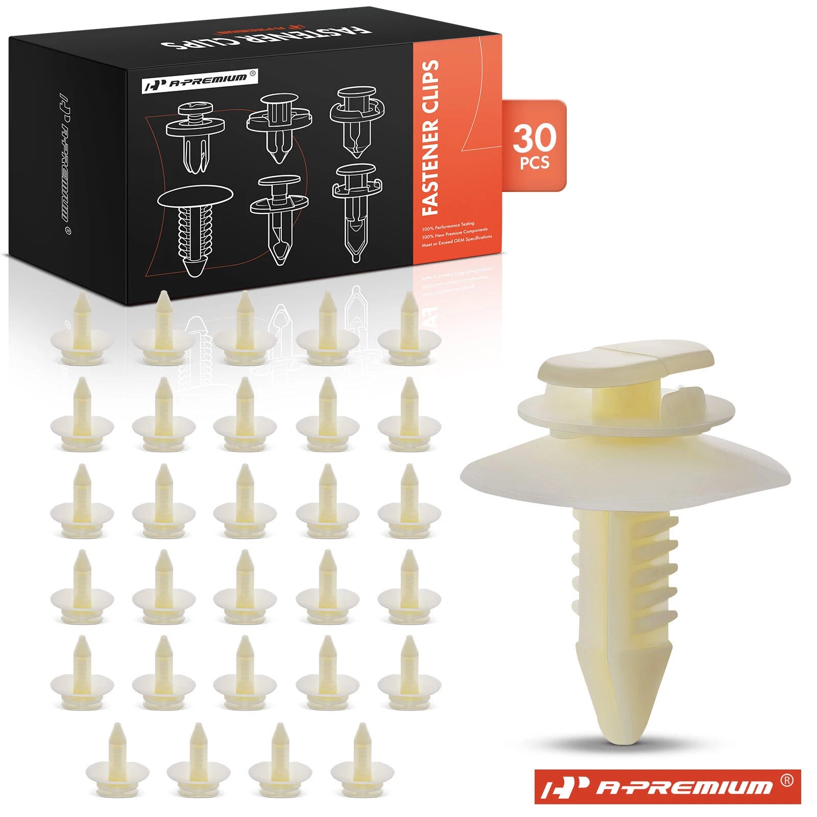 Interior Door Trim Panel Retainer Clips for Buick Cadillac (30x) (Nylon) (2011–2024)
