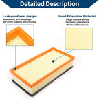 Car Engine Air Filter No. 13721702908 for BMW X5 3.0i (2001–2006)