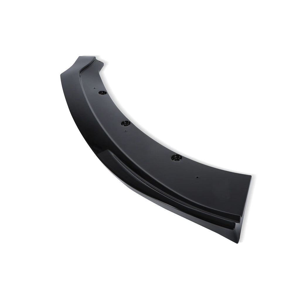 3PC Front Bumper Lip Spoiler Splitter for Ford Mustang (2015–2018) Glossy Black