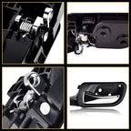 Front Inside Door Handle Black Driver Side LH for Honda Accord (2003–2007)